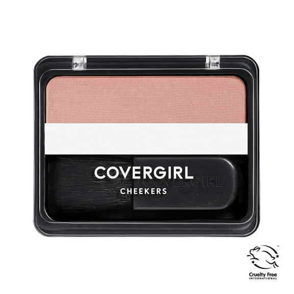 COVERGIRL Cheekers Blendable Powder Blush, 180 Brick Rose, 0.12 oz