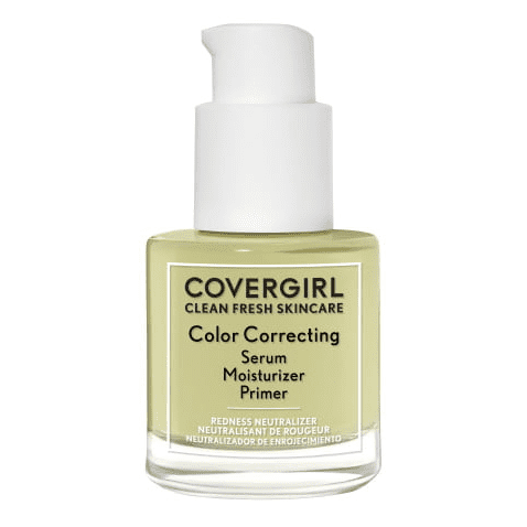 COVERGIRL Clean Fresh Color Correcting Primer + Serum, Redness Neutralizer, Fair 1.0 fl oz