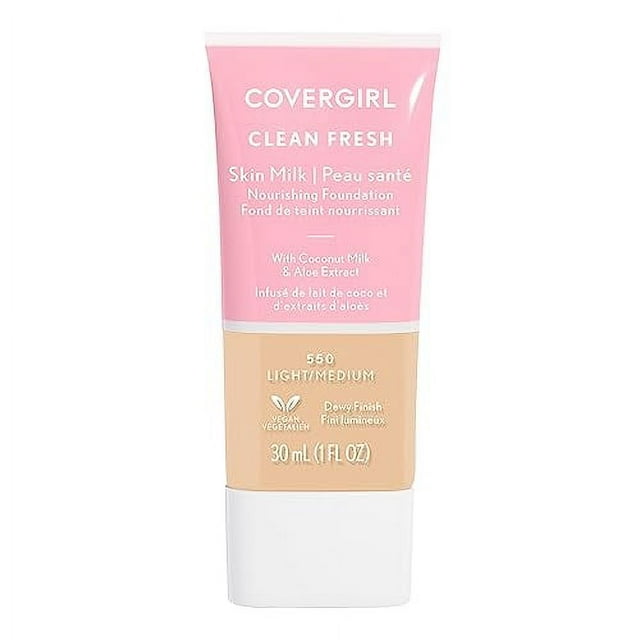 COVERGIRL, Clean Fresh Skin Milk Foundation, Light/Medium, 1 Count