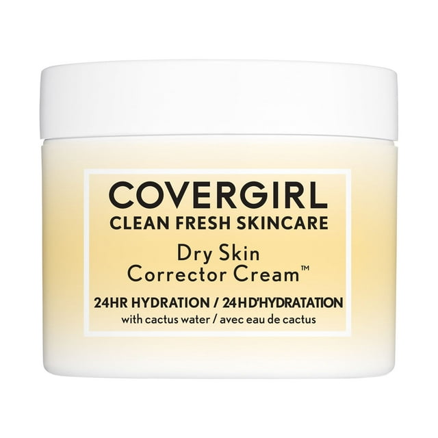 COVERGIRL Clean Fresh Skincare Dry Skin Corrector Face Cream, 2.0 fl oz
