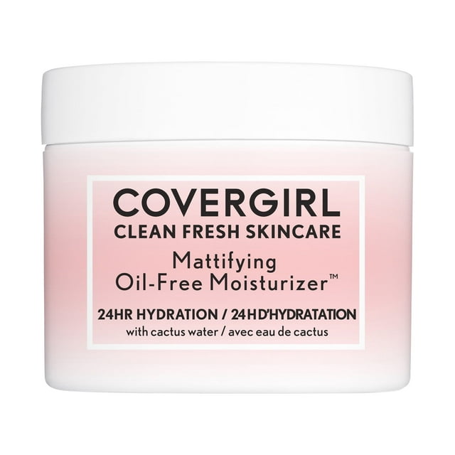COVERGIRL Clean Fresh Skincare Mattifying Oil-Free Face Moisturizer, 2.0 fl oz