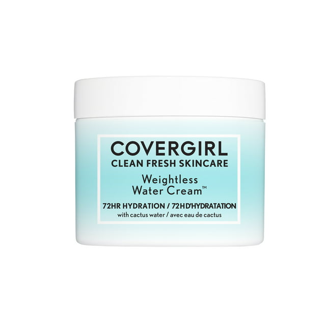 COVERGIRL Clean Fresh Skincare Weightless Water Cream Face Moisturizer, 2.0 fl oz