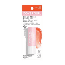 COVERGIRL Clean Fresh Tinted Lip Balm, 200 Made For Peach, 0.14 oz