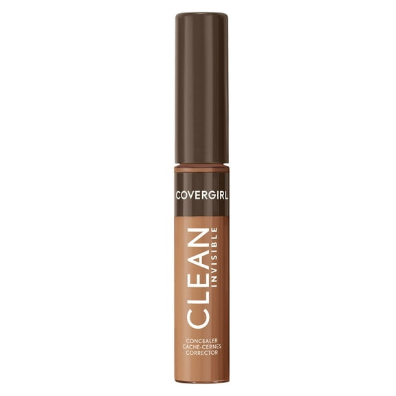 COVERGIRL Clean Invisible Liquid Concealer, 180 Golden Caramel, 0.23 fl oz