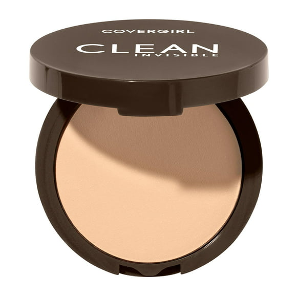 COVERGIRL Clean Invisible Pressed Powder, 110 Classic Ivory, 0.38 oz