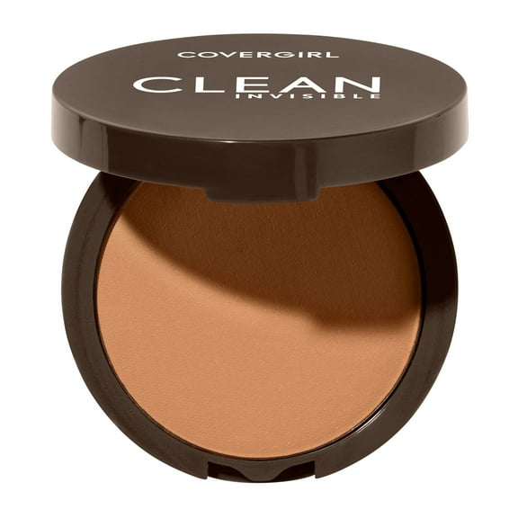 COVERGIRL Clean Invisible Pressed Powder, 158 Warm Nude, 0.38 oz