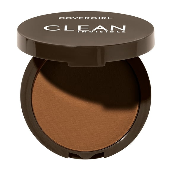 COVERGIRL Clean Invisible Pressed Powder, 180 Golden Caramel, 0.38 oz