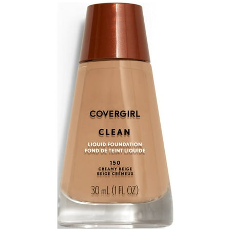 COVERGIRL Clean Liquid Makeup, Creamy Beige, 1 Oz