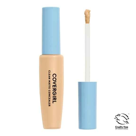 COVERGIRL Clean Matte Concealer, 310 Medium/Deep, 0.32 oz, Concealer Makeup, Concealer for Dark Circles, Full Coverage Concealer, Skin-Brightening Pigments, Lightweight