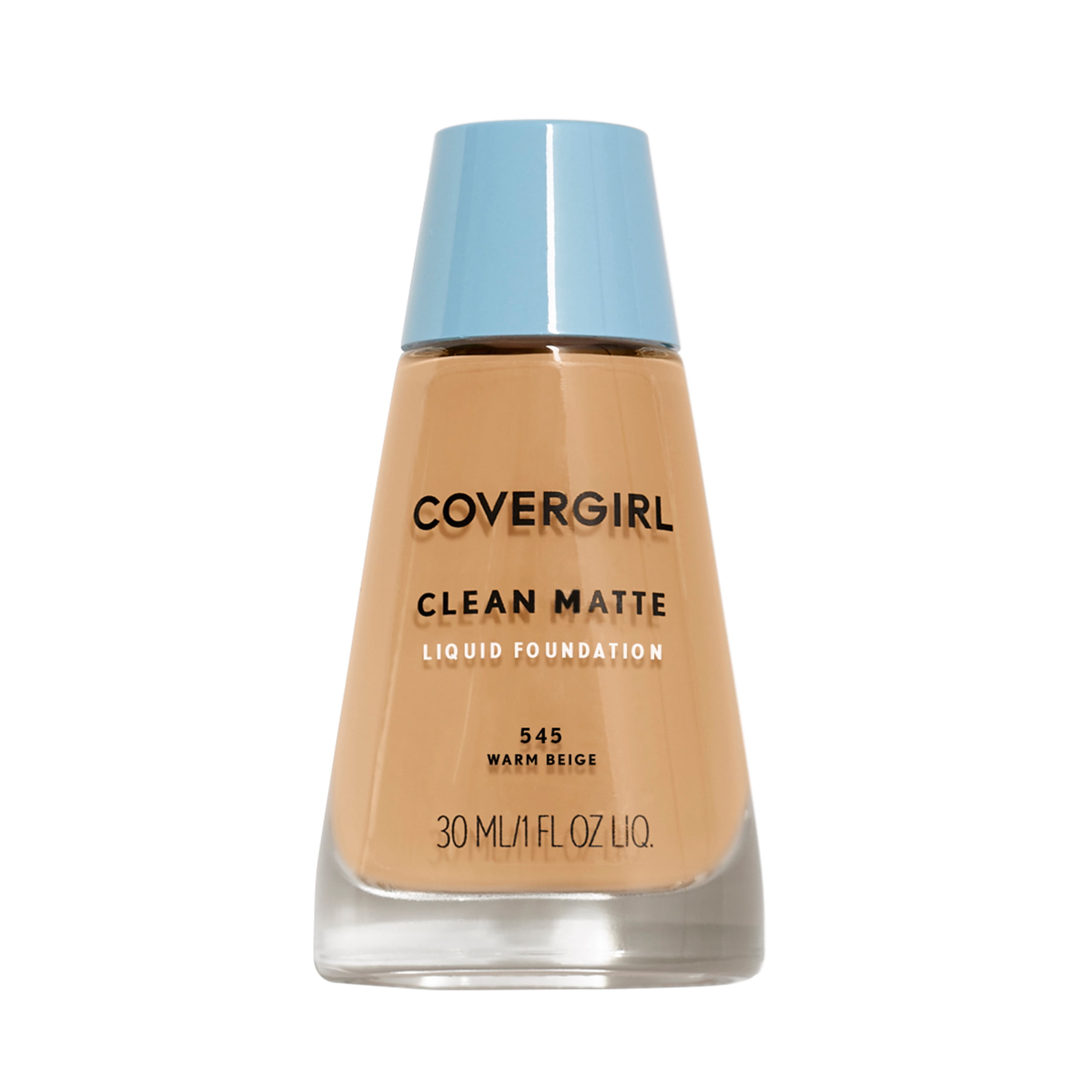 COVERGIRL Clean Matte Liquid Foundation, 525 Buff Beige, 1 fl oz