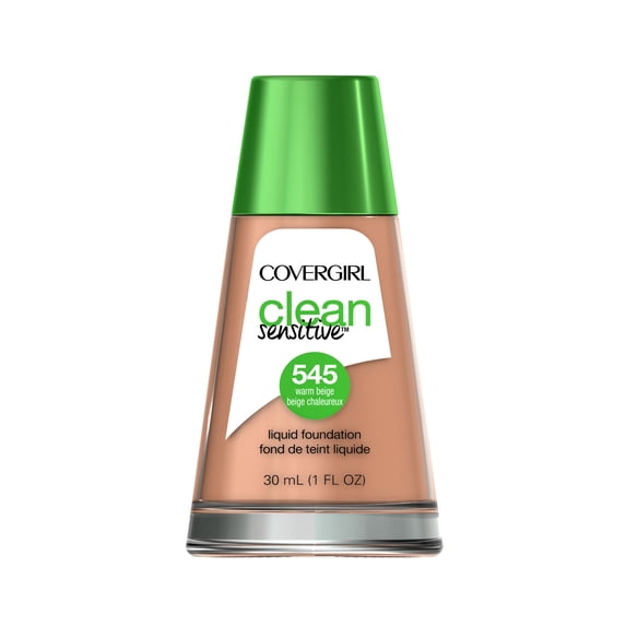 COVERGIRL Clean Sensitive Skin Liquid Foundation, Warm Beige, 1 oz