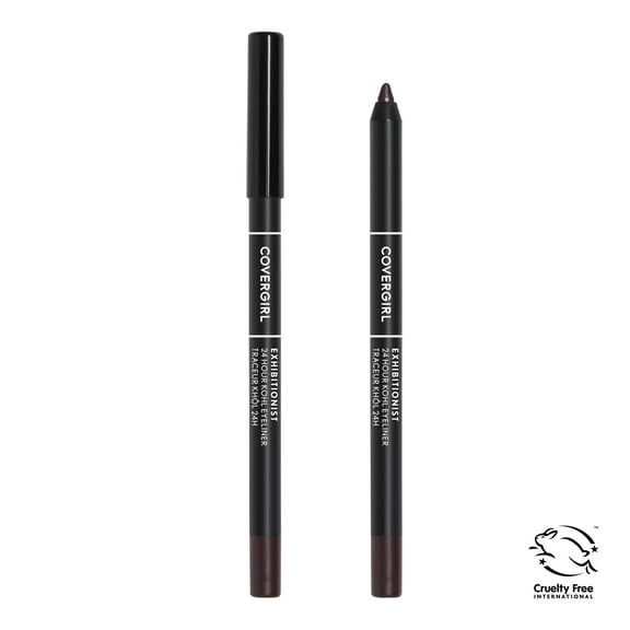 COVERGIRL Exhibitionist 24-Hour Kohl Eyeliner, 300 Rich Brown, 0.04 oz, Long Lasting Eyeliner, Gel Eyeliner Pencil, Glides On, Waterproof Eyeliner