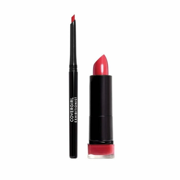 COVERGIRL Exhibitionist Lip Kit Lip Stick/Lip Liner, Succulent Cherry/Cherry Red
