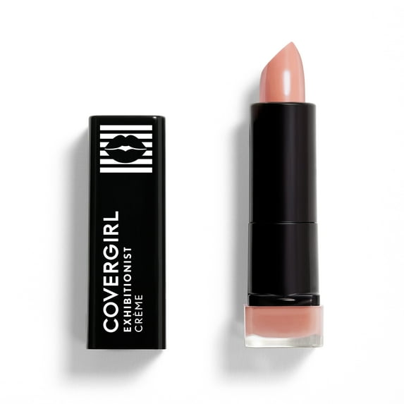 COVERGIRL Exhibitionist Cream Lipstick, 230 Crème, 0.12 oz, Lipstick, Moisturizing Lipstick, Long Lasting Lipstick, Glossy Lipstick, Hydrating Lipstick, Long Lasting