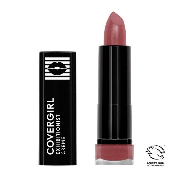 COVERGIRL Exhibitionist Cream Lipstick, 525 Raspberry Chic, 0.12 oz, Lipstick, Moisturizing Lipstick, Long Lasting Lipstick, Glossy Lipstick, Hydrating Lipstick, Long Lasting