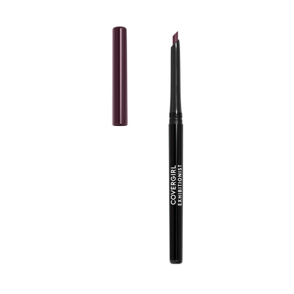 COVERGIRL Exhibitionist Lip Liner, 235 Plum Partner, Lip Crayon, Lip Makeup, Intense Pigmentation, Self-Sharpening Pencil, Easy Application, Instant Definition