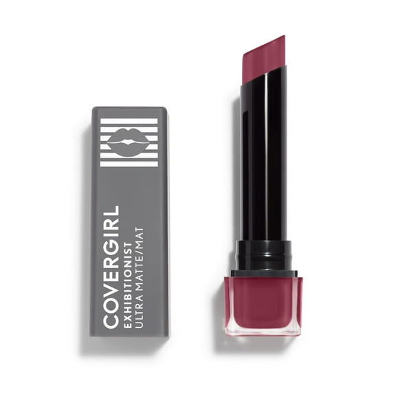 COVERGIRL Exhibitionist Ultra-Matte Lipstick, High Roller, , 0.09 oz, Transfer-Proof Lipstick