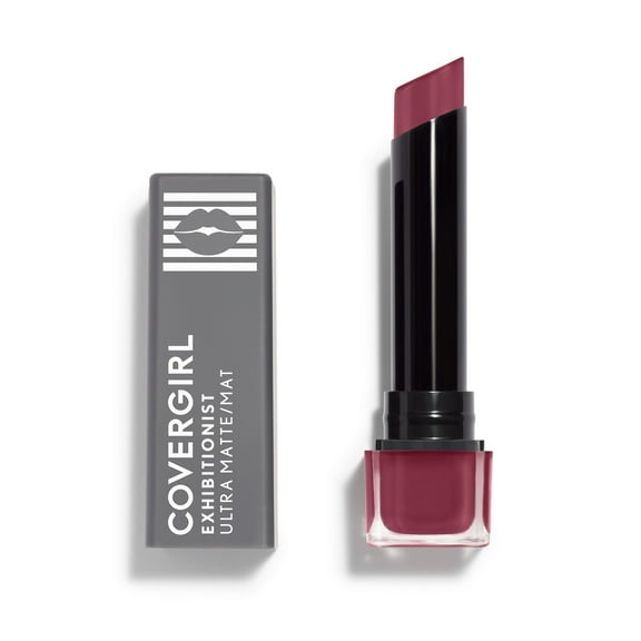 COVERGIRL Exhibitionist Ultra-Matte Lipstick, High Roller, , 0.09 oz, Transfer-Proof Lipstick