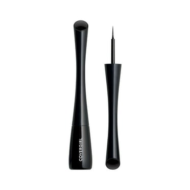 COVERGIRL Get In Line Liquid Eyeliner, 325 Black Vinyl, 0.08 oz, Feather-Fine Tip, Contour-Grip Handle, Quick-Dry Liquid Eyeliner, Removes Easily