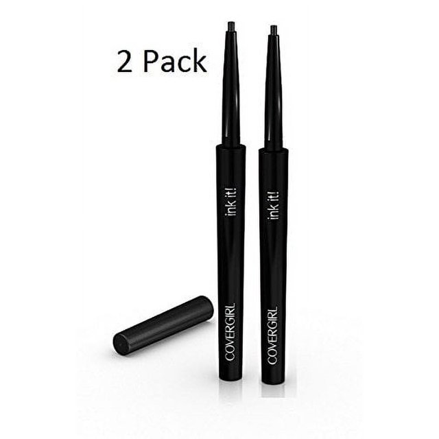 COVERGIRL Ink It! By Perfect Point Plus Waterproof Eyeliner, 1 Pencil, Black Ink Color, Long