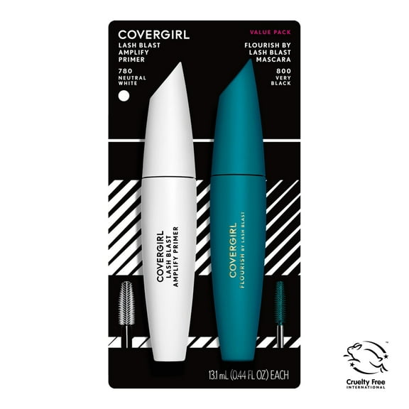 COVERGIRL Lash Blast Flourish Mascara & Amplify Eyelash Primer Value Pack