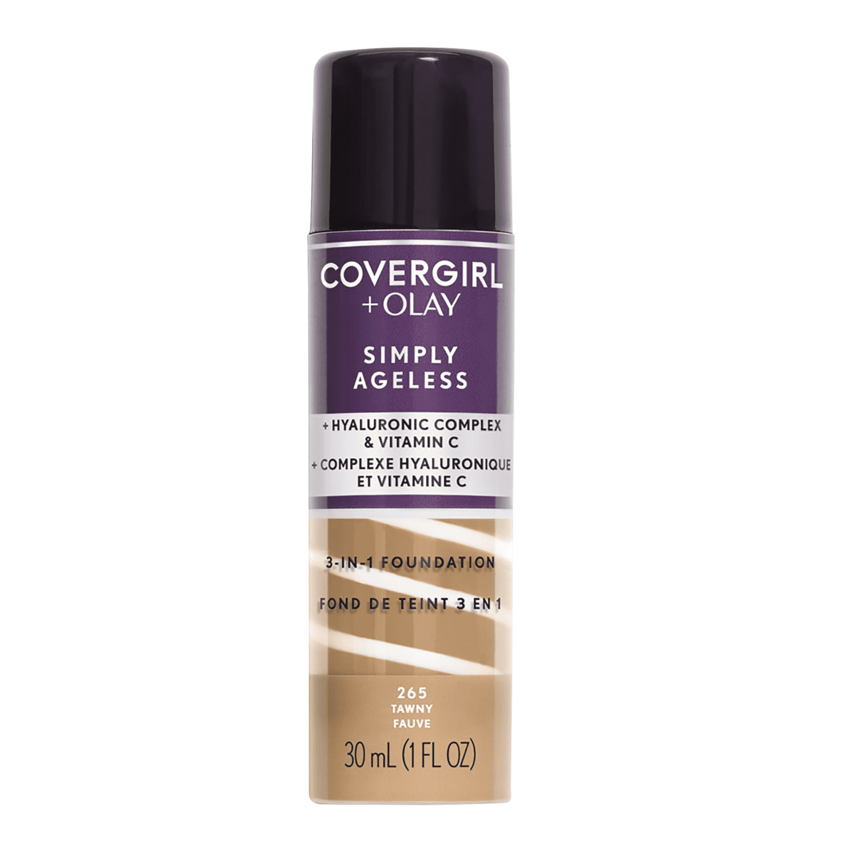 Covergirl & Olay Simply Ageless 3-in-1 Liquid Foundation, 265 Tawny, 1 fl oz