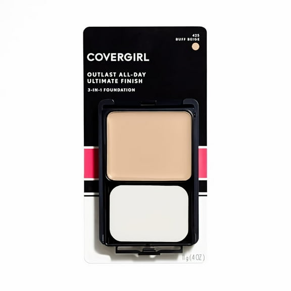 CoverGirl Outlast All-Day 3-in-1 Liquid Powder Buff Beige 425 (Pack of 4)