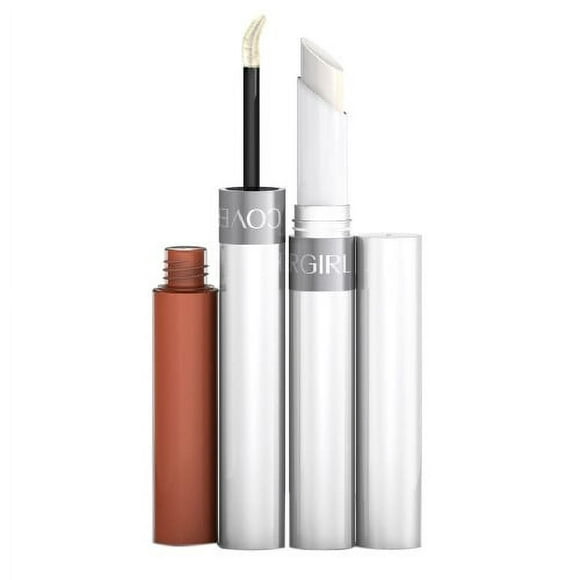 COVERGIRL Outlast All-Day Lip Color Liquid Lipstick And Moisturizing Topcoat, Longwear, Celestial Coral, Shiny Lip Gloss, Stays On All Day, Moisturizing Formula, Cruelty Free, Easy Two-Step Process
