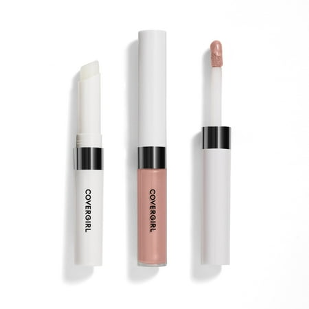 COVERGIRL Outlast All-Day Lip Color Liquid Lipstick and Moisturizing Topcoat, Forever Fawn