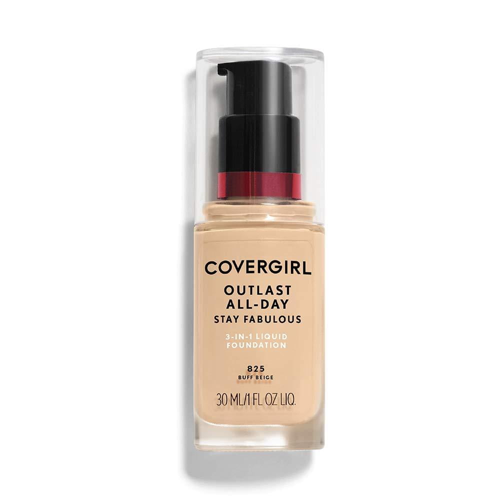 COVERGIRL Outlast All-Day Stay Fabulous 3-in-1 Foundation Buff Beige, 1 oz (packaging may vary) 1 Count