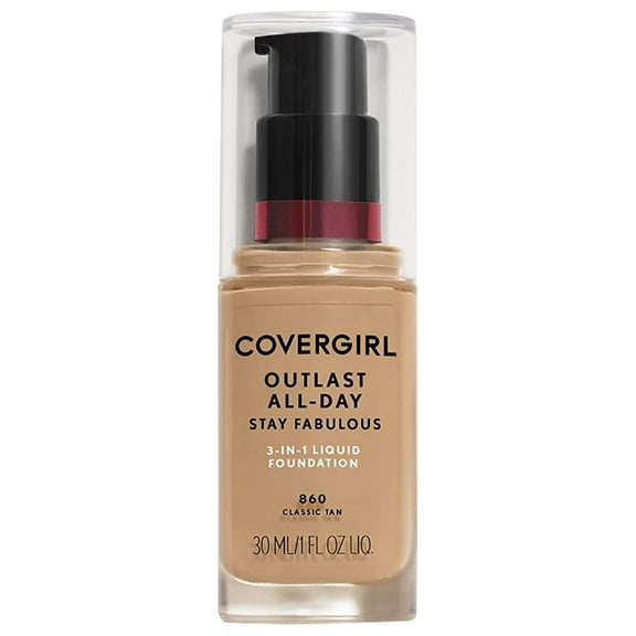 COVERGIRL Outlast All-Day Stay Fabulous 3-in-1 Foundation Classic Tan, 1oz