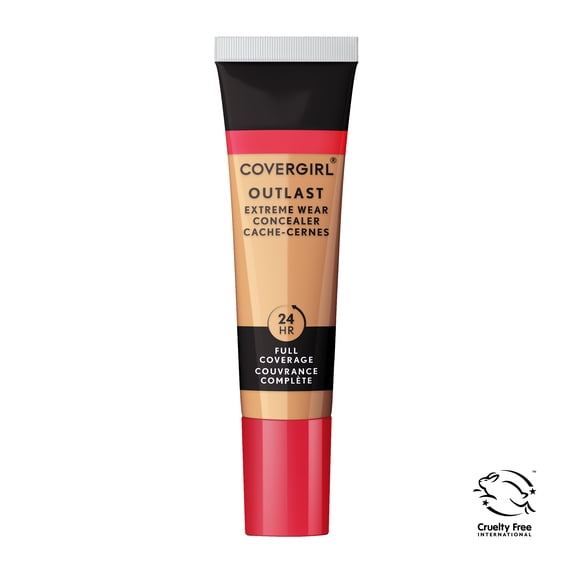 COVERGIRL Outlast Extreme Wear Concealer, Warm Beige, .3 fl oz, Full Coverage, All Day Wear