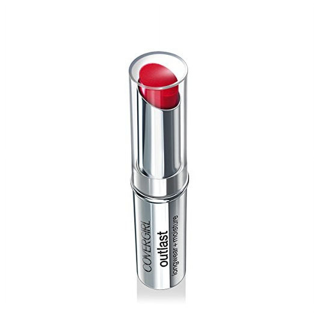 COVERGIRL Outlast Longwear Lipstick, Red Rouge, 0.13 oz
