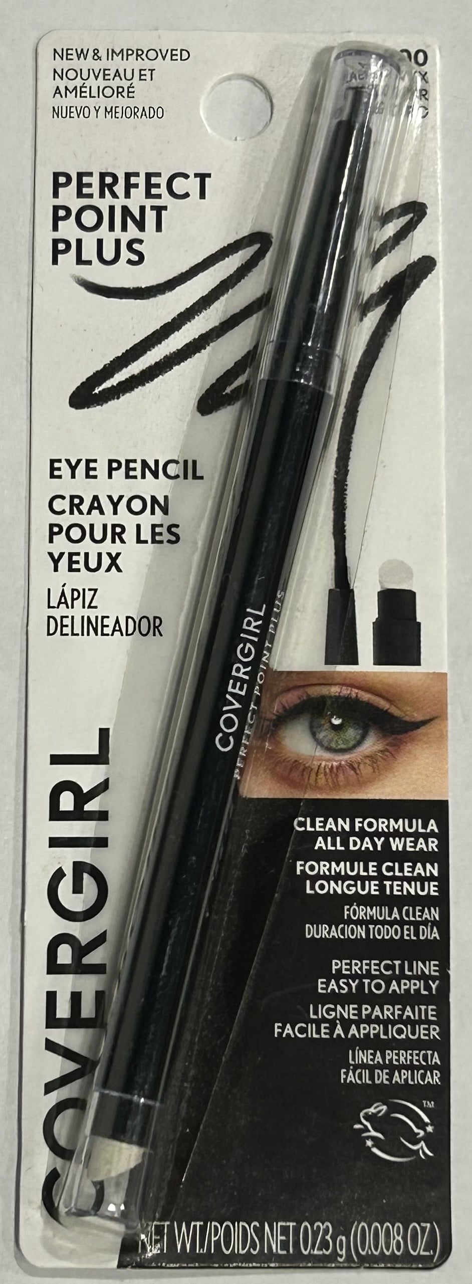 COVERGIRL Perfect Point PLUS Eyeliner, One Pencil, Black Onyx Color, Self Sharpening Eyeliner Pencil, Smudger Tip for Bl (Pack of 6)