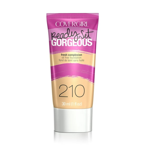 COVERGIRL Ready, Set Gorgeous Liquid Makeup Foundation, Medium Beige, 1 Fl Oz