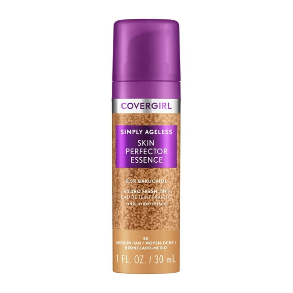COVERGIRL Simply Ageless Skin Perfector Essence, 50 Medium-Tan, 1 fl oz