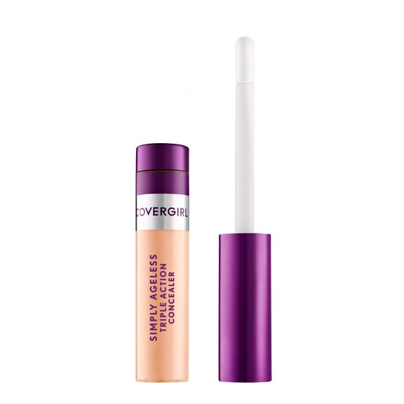 COVERGIRL Simply Ageless Triple Action Concealer, 320 Classic Ivory, 0.24 fl oz