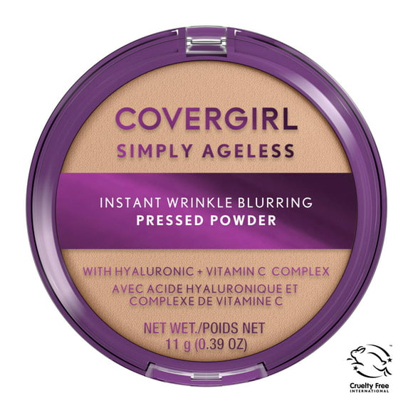COVERGIRL Simply Ageless Wrinkle Defying Pressed Powder, 210 Classic Ivory, 3.9 oz