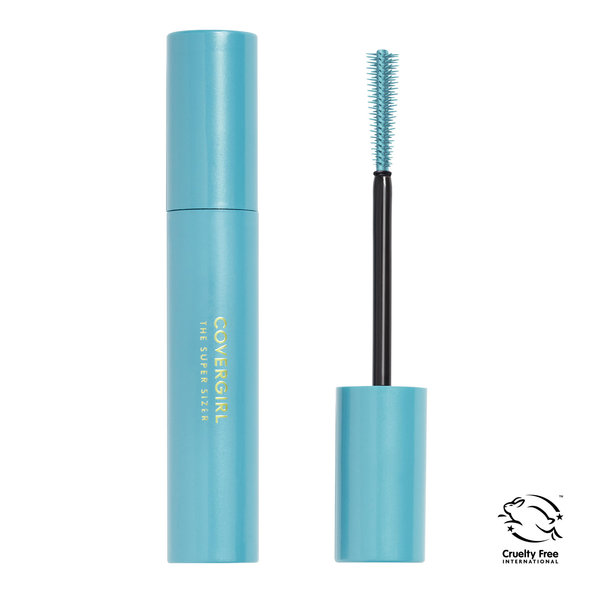 COVERGIRL Super Sizer Mascara, 810 Black Brown, 0.4 oz, Volume and Length Mascara, Fiber Length Formula, Fanned Lashes That Last All Day, Waterproof & Non-Waterproof Formulas - image 1 of 4