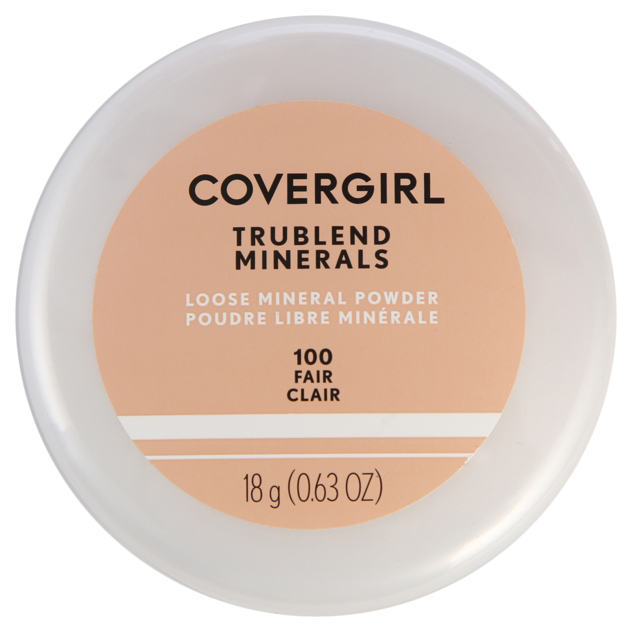 COVERGIRL TruBlend Loose Mineral Powder, 100 Fair, 0.63 oz, Setting Powder, Loose Powder, Enriched with Minerals, Easy Application, Soft, Even-Toned, Fresh Complextion - image 1 of 7