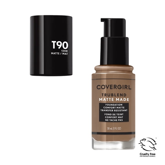 COVERGIRL TruBlend Matte Made Liquid Foundation, T90 Tawny