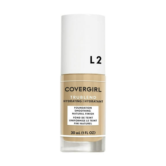 COVERGIRL TruBlend Oil-Free Liquid Foundation, L-2 Classic Ivory, 1 fl oz, Hydrating Foundation