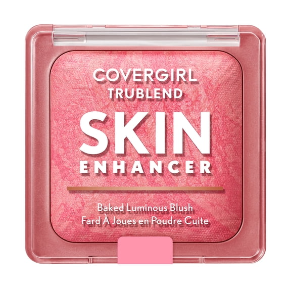 COVERGIRL TruBlend Skin Enhancer Baked Luminous Blush, 400 Please Please Pink, 0.28oz