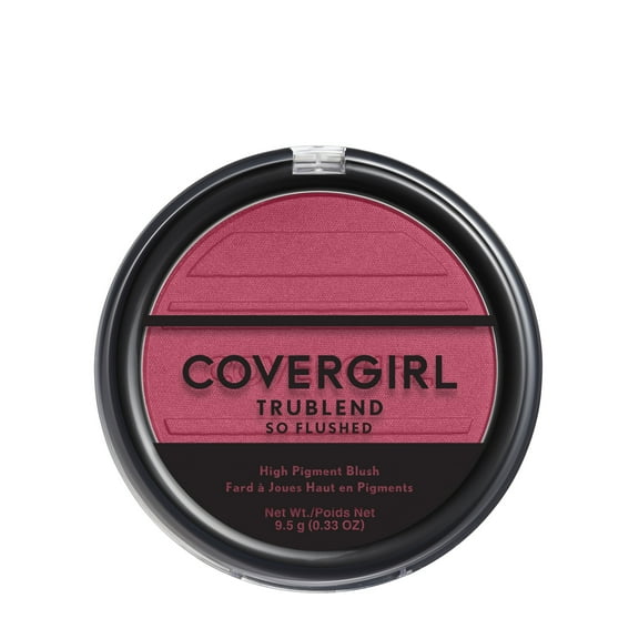 COVERGIRL TruBlend So Flushed High Pigment Blush, 380 Temptation, 0.33 oz, Blush Makeup, Blush Palette, Blush and Bronzer Palette, Bronzing Powder, Cream-Feel, Buildable Powder