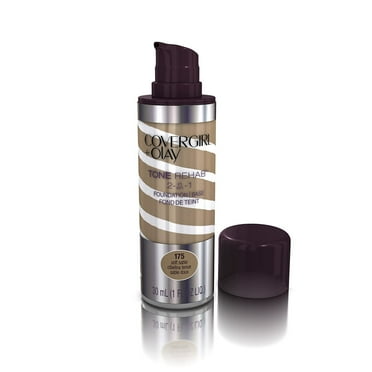COVERGIRL and Olay Tonerehab 2-In-1 Foundation, Soft Sable 175, 1 Fluid Ounce