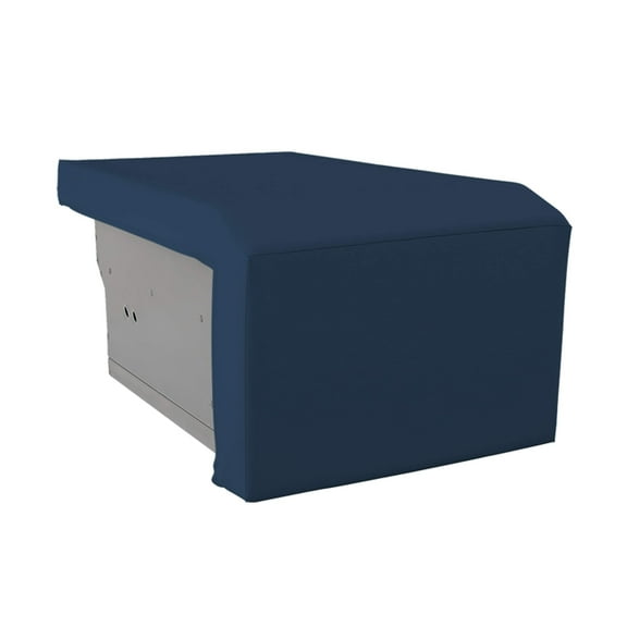 COVERS&ALL Built-in Grill Side Burner Cover, 12 Oz Waterproof UV & Weather Resistant BBQ Grill Protector Outdoor Indoor Use with Elastic (16" W x 25" D x 14" H, Blue)