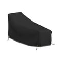 thumbnail image 1 of COVERS&ALL Chaise Lounge Cover, Chair Couch Sofa Protector, Patio Pool Garden Lawn Furniture, with Air Vents & Drawstrings, 12 Oz Waterproof, UV & Weather Resistant (82" W x 57" D x 32" H, Black), 1 of 7