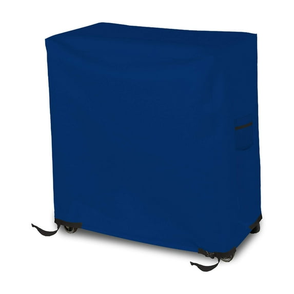 Cooler Cover 18 Oz Waterproof - Rolling Cart Cover 100% Weather Resistant with Air Pockets & Drawstrap for Snug Fit (32" H x 36" W x 20" D, Blue)