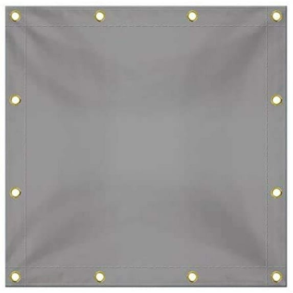 COVERS&ALL Heavy Duty Tarps, 18 Oz Made of Waterproof Tear and UV-Resistant Fabric, Multipurpose use for Covers Canopies Boats Tie downs Fences Dump Trucks Heavy Duty items (20' H x 5' W feet, Gray)