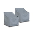 thumbnail image 1 of Covers & All Outdoor Chair Cover 18 OZ Pack of 2 Waterproof - 100% Weather Resistant Customize cover Stackable /Patio Chair covers with Air Pocket & Drawstring for Snug Fit (29"L x 30"D x 36"H, Grey), 1 of 6